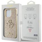 GUESS GUHCP13LHG4SGD IPHONE 13 PRO / 13 6.1" ZŁOTY/GOLD HARDCASE GLITTER SCRIPT BIG 4G