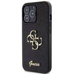 GUESS GUHCP13LHG4SGK IPHONE 13 PRO / 13 6.1" CZARNY/BLACK HARDCASE GLITTER SCRIPT BIG 4G