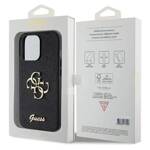 GUESS GUHCP13LHG4SGK IPHONE 13 PRO / 13 6.1" CZARNY/BLACK HARDCASE GLITTER SCRIPT BIG 4G