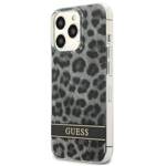 GUESS GUHCP13LHSLEOK IPHONE 13 PRO / 13 6,1" SZARY/GREY HARDCASE LEOPARD