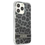 GUESS GUHCP13LHSLEOK IPHONE 13 PRO / 13 6,1" SZARY/GREY HARDCASE LEOPARD