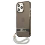 GUESS GUHCP13LHTSGSK IPHONE 13 PRO / 13 6,1" CZARNY/BLACK HARDCASE TRANSLUCENT STAP