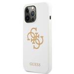 GUESS GUHCP13LLS4GGWH IPHONE 13 PRO / 13 6,1" BIAŁY/WHITE HARD CASE SILICONE 4G LOGO