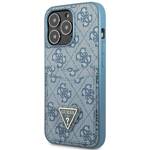 GUESS GUHCP13LP4TPB IPHONE 13 PRO / 13 6,1" NIEBIESKI/BLUE HARDCASE 4G TRIANGLE LOGO CARDSLOT