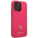 GUESS GUHCP13LPS4MF IPHONE 13 PRO / 13 6,1" RÓŻOWY/PINK HARDCASE SAFFIANO 4G SMALL METAL LOGO