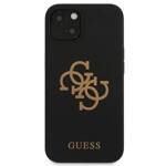 GUESS GUHCP13MLS4GGBK IPHONE 13 / 14 / 15 6.1" CZARNY/BLACK HARD CASE SILICONE 4G LOGO