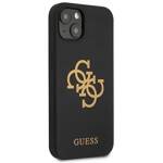 GUESS GUHCP13MLS4GGBK IPHONE 13 / 14 / 15 6.1" CZARNY/BLACK HARD CASE SILICONE 4G LOGO