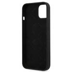 GUESS GUHCP13MLS4GGBK IPHONE 13 / 14 / 15 6.1" CZARNY/BLACK HARD CASE SILICONE 4G LOGO