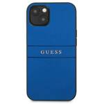 GUESS GUHCP13MPSASBBL IPHONE 13 / 14 / 15 6.1" NIEBIESKI/BLUE SAFFIANO STRAP