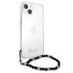 GUESS GUHCP13SKPSBK IPHONE 13 MINI 5,4" TRANSPARENT HARDCASE BLACK PEARL