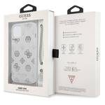 GUESS GUHCP13SKSPESI IPHONE 13 MINI 5,4" SREBRNY/SILVER HARDCASE PEONY CHAIN COLLECTION