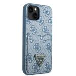 GUESS GUHCP13SP4TPB IPHONE 13 MINI 5,4" NIEBIESKI/BLUE HARDCASE 4G TRIANGLE LOGO CARDSLOT