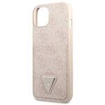 GUESS GUHCP13SP4TPP IPHONE 13 MINI 5,4" RÓŻOWY/PINK HARDCASE 4G TRIANGLE LOGO CARDSLOT