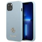 GUESS GUHCP13SPS4MB IPHONE 13 MINI 5,4" NIEBIESKI/BLUE HARDCASE SAFFIANO 4G SMALL METAL LOGO