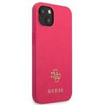 GUESS GUHCP13SPS4MF IPHONE 13 MINI 5,4" RÓŻOWY/PINK HARDCASE SAFFIANO 4G SMALL METAL LOGO