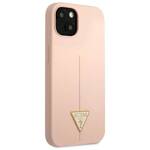 GUESS GUHCP13SSLTGP IPHONE 13 MINI 5,4" RÓŻOWY/PINK HARDCASE SILICONE TRIANGLE