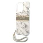 GUESS GUHCP13XKMABGR IPHONE 13 PRO MAX 6,7" SZARY/GREY HARDCASE MARBLE STRAP COLLECTION