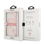 GUESS GUHCP13XKMABPI IPHONE 13 PRO MAX 6,7" RÓŻOWY/PINK HARDCASE MARBLE STRAP COLLECTION