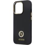 GUESS GUHCP13XM4DGPK IPHONE 13 PRO MAX 6.7" CZARNY/BLACK HARDCASE SILICONE LOGO STRASS 4G