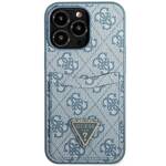 GUESS GUHCP13XP4TPB IPHONE 13 PRO MAX 6,7" NIEBIESKI/BLUE HARDCASE 4G TRIANGLE LOGO CARDSLOT