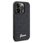 GUESS GUHCP13XPMSDGSK IPHONE 13 PRO MAX 6.7" CZARNY/BLACK HARDCASE DISCO METAL SCRIPT