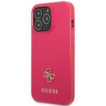 GUESS GUHCP13XPS4MF IPHONE 13 PRO MAX 6,7" RÓŻOWY/PINK HARDCASE SAFFIANO 4G SMALL METAL LOGO