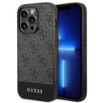 GUESS GUHCP14LG4GLGR IPHONE 14 PRO 6,1" SZARY/GREY HARD CASE 4G STRIPE COLLECTION