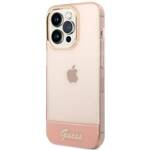 GUESS GUHCP14LHGCOP IPHONE 14 PRO 6,1" RÓŻOWY/PINK HARDCASE TRANSLUCENT