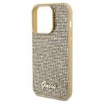 GUESS GUHCP14LPMSDGSD IPHONE 14 PRO 6.1" ZŁOTY/GOLD HARDCASE DISCO METAL SCRIPT