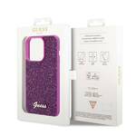 GUESS GUHCP14LPMSDGSF IPHONE 14 PRO 6.1" FUKSJA/FUSCHIA HARDCASE DISCO METAL SCRIPT