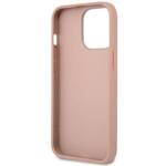 GUESS GUHCP14LPSATLP IPHONE 14 PRO 6,1" RÓŻOWY/PINK HARDCASE SAFFIANOTRIANGLE LOGO