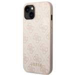 GUESS GUHCP14MG4GFPI IPHONE 14 PLUS / 15 PLUS 6.7" RÓŻOWY/PINK HARD CASE 4G METAL GOLD LOGO