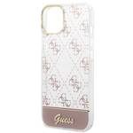 GUESS GUHCP14MHG4MHP IPHONE 14 PLUS / 15 PLUS 6.7" RÓŻOWY/PINK HARDCASE 4G PATTERN SCRIPT