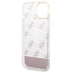 GUESS GUHCP14MHG4MHP IPHONE 14 PLUS / 15 PLUS 6.7" RÓŻOWY/PINK HARDCASE 4G PATTERN SCRIPT