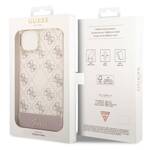 GUESS GUHCP14MHG4MHP IPHONE 14 PLUS / 15 PLUS 6.7" RÓŻOWY/PINK HARDCASE 4G PATTERN SCRIPT