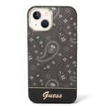 GUESS GUHCP14MHGBNHK IPHONE 14 PLUS / 15 PLUS 6.7" CZARNY/BLACK HARDCASE BANDANA PAISLEY