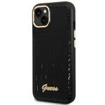 GUESS GUHCP14MHGCRHK IPHONE 14 PLUS / 15 PLUS 6.7" CZARNY/BLACK HARDCASE CROCO COLLECTION