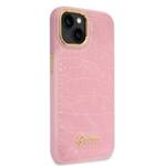 GUESS GUHCP14MHGCRHP IPHONE 14 PLUS / 15 PLUS 6.7" RÓŻOWY/PINK HARDCASE CROCO COLLECTION