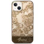 GUESS GUHCP14MHGPLHC IPHONE 14 PLUS / 15 PLUS 6.7" OCHRE HARDCASE PORCELAIN COLLECTION