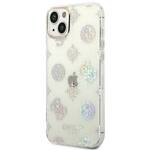 GUESS GUHCP14MHTPPTH IPHONE 14 PLUS / 15 PLUS 6.7" PRZEZROCZYSTY/TRANSPARENT HARD CASE PEONY GLITTER