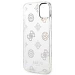 GUESS GUHCP14MHTPPTH IPHONE 14 PLUS / 15 PLUS 6.7" PRZEZROCZYSTY/TRANSPARENT HARD CASE PEONY GLITTER