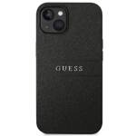 GUESS GUHCP14MPSASBBK IPHONE 14 PLUS / 15 PLUS 6.7" CZARNY/BLACK SAFFIANO STRAP