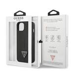 GUESS GUHCP14MPSATLK IPHONE 14 PLUS / 15 PLUS 6.7" CZARNY/BLACK HARDCASE SAFFIANOTRIANGLE LOGO