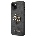 GUESS GUHCP14S4GMGGR IPHONE 14 / 15 / 13 6.1" SZARY/GREY HARDCASE 4G BIG METAL LOGO