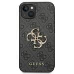 GUESS GUHCP14S4GMGGR IPHONE 14 / 15 / 13 6.1" SZARY/GREY HARDCASE 4G BIG METAL LOGO