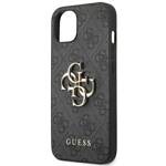 GUESS GUHCP14S4GMGGR IPHONE 14 / 15 / 13 6.1" SZARY/GREY HARDCASE 4G BIG METAL LOGO