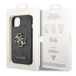 GUESS GUHCP14S4GMGGR IPHONE 14 / 15 / 13 6.1" SZARY/GREY HARDCASE 4G BIG METAL LOGO