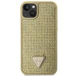 GUESS GUHCP14SHDGTPD IPHONE 14 / 15 / 13 6.1" ZŁOTY/GOLD HARDCASE RHINESTONE TRIANGLE