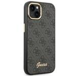 GUESS GUHCP14SHG4SHK IPHONE 14 / 15 / 13 6.1" CZARNY/BLACK HARD CASE 4G VINTAGE GOLD LOGO