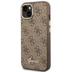 GUESS GUHCP14SHG4SHW IPHONE 14 / 15 / 13 6.1" BRĄZOWY/BROWN HARD CASE 4G VINTAGE GOLD LOGO